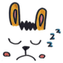 teddy & rabbit sticker #4333483