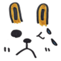 teddy & rabbit sticker #4333486