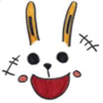 teddy & rabbit sticker #4333487