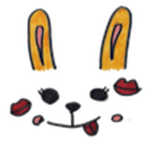 teddy & rabbit sticker #4333488