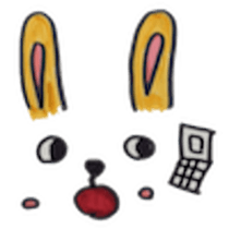 teddy & rabbit sticker #4333493