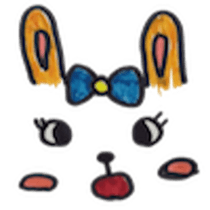 teddy & rabbit sticker #4333495