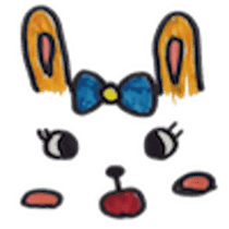 teddy & rabbit sticker #4333495