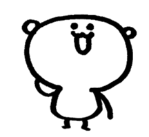 The flip book bear sticker #4334297