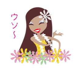 Tropical girls sticker #4334689
