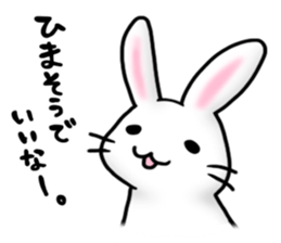 Invective rabbit 2 sticker #4334980