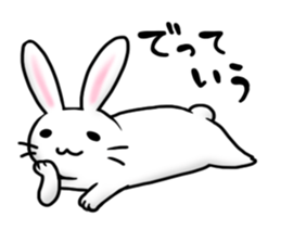 Invective rabbit 2 sticker #4334993