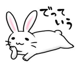 Invective rabbit 2 sticker #4334993