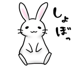 Invective rabbit 2 sticker #4334994