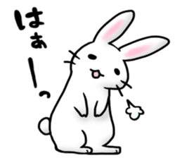 Invective rabbit 2 sticker #4334999