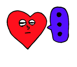 Daily conversation of cute heart sticker #4335899