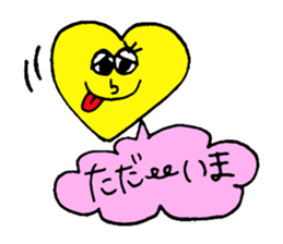 Daily conversation of cute heart sticker #4335901