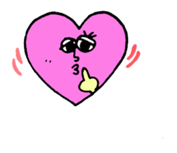 Daily conversation of cute heart sticker #4335902