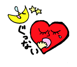 Daily conversation of cute heart sticker #4335903