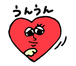 Daily conversation of cute heart sticker #4335905