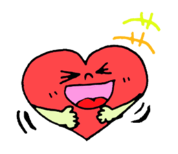 Daily conversation of cute heart sticker #4335913