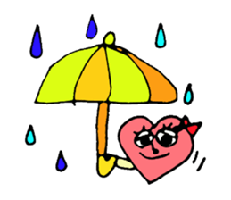 Daily conversation of cute heart sticker #4335915