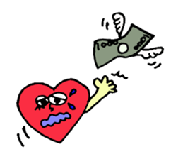 Daily conversation of cute heart sticker #4335916