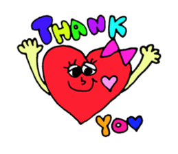 Daily conversation of cute heart sticker #4335919