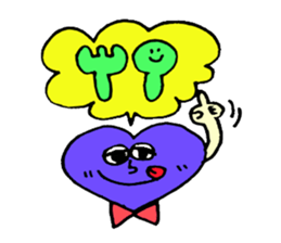 Daily conversation of cute heart sticker #4335920