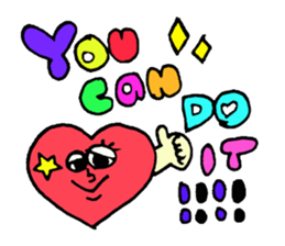 Daily conversation of cute heart sticker #4335922