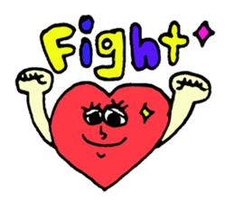 Daily conversation of cute heart sticker #4335923