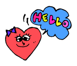 Daily conversation of cute heart sticker #4335927