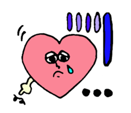 Daily conversation of cute heart sticker #4335931