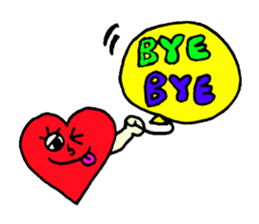 Daily conversation of cute heart sticker #4335932