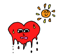 Daily conversation of cute heart sticker #4335933