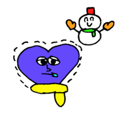 Daily conversation of cute heart sticker #4335934