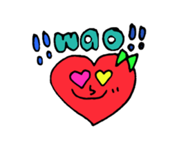 Daily conversation of cute heart sticker #4335935