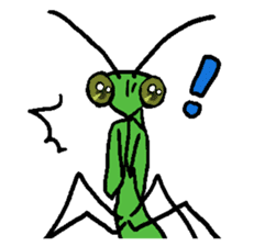 Kiri of a mantis sticker #4335979