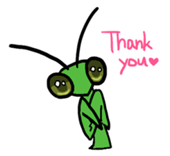 Kiri of a mantis sticker #4335982