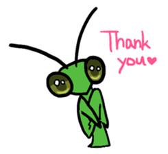 Kiri of a mantis sticker #4335982