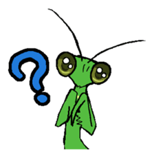 Kiri of a mantis sticker #4335990