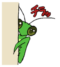 Kiri of a mantis sticker #4335999