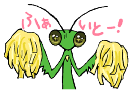Kiri of a mantis sticker #4336002