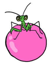 Kiri of a mantis sticker #4336010
