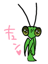 Kiri of a mantis sticker #4336014