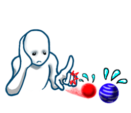 another dimension man sticker #4336570