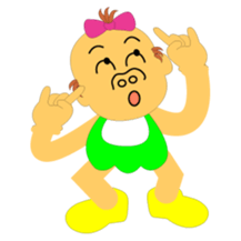 kimokawa chibi-oyaji sticker #4336693