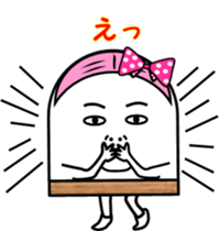 Fish paste girl sticker #4337284