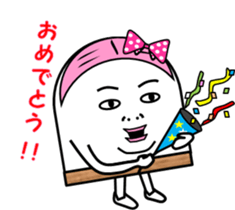 Fish paste girl sticker #4337286