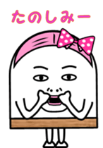 Fish paste girl sticker #4337287