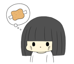 lazy woman and cat sticker #4337710