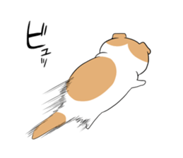 lazy woman and cat sticker #4337716