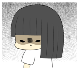 lazy woman and cat sticker #4337720