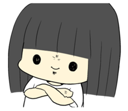 lazy woman and cat sticker #4337732