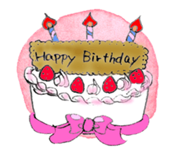 A little girl in the garden sticker #4338941